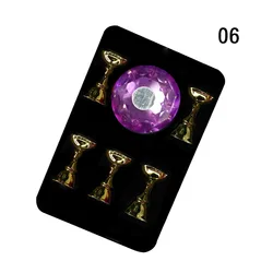 Magnetic Nail Holder Display Stand for Acrylic and Polish Showcase (1Set Purple)
