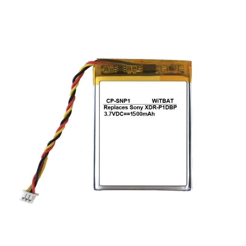 Battery for Radio Sony XDRP1DB new Lipolymer rechargeable 3.7V