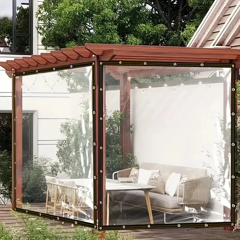 Rainproof Tarpaulin Transparent Plastic Rainproof Film Terrace Succulent Plant Insulation Tent Balcony Awning Tarpaulin Outdoor Waterproof Tarpaulin