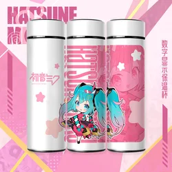 Kawaii Miku Anime Stainless Steel Smart Thermos with Temperature Display - 401 - 500ml (Miku3)