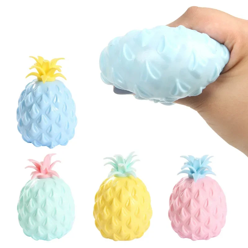 

8cm Cute Pineapple Fidget Toys Kids Soft Stress Balls Decompression Toy Children's Toys Office Pressure Release Antistress Toy