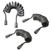 สายฉีดน้ำแบบยืดหยุ่นสำหรับห้องน้ำ สายฉีดน้ำแบบยืดหดได้สำหรับระบบประปา ห้องน้ำ สายฉีดชำระแบบเกลียว 6