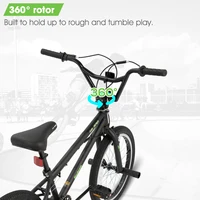 Hiland Vélo BMX pour enfants Freestyle de 20 pouces, niveau débutant vers les coureurs avancés avec gyroscope à 360 degrés et 4 chevilles, vélos pour enfants 3