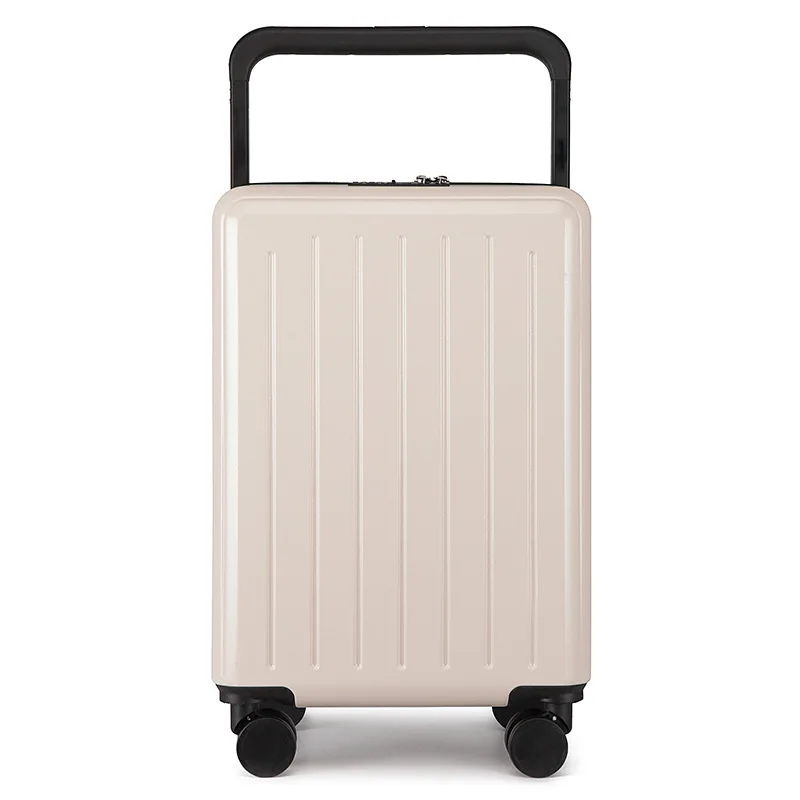 PLUENLI Width Draw-Bar Luggage New Boarding Bag Mute Universal Wheel Suitcase with Combination Lock Suitcase