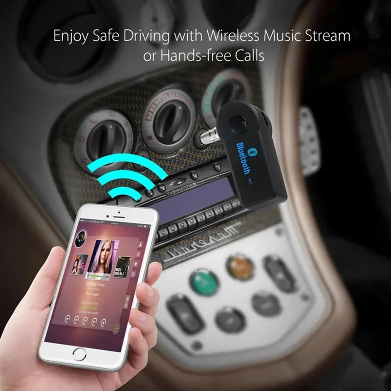 Wireless Bluetooth 5.0 2 in 1 Receiver Transmitter Adapter 3.5mm Jack for Car Music Audio Aux A2dp Headphone Reciever Handsfree