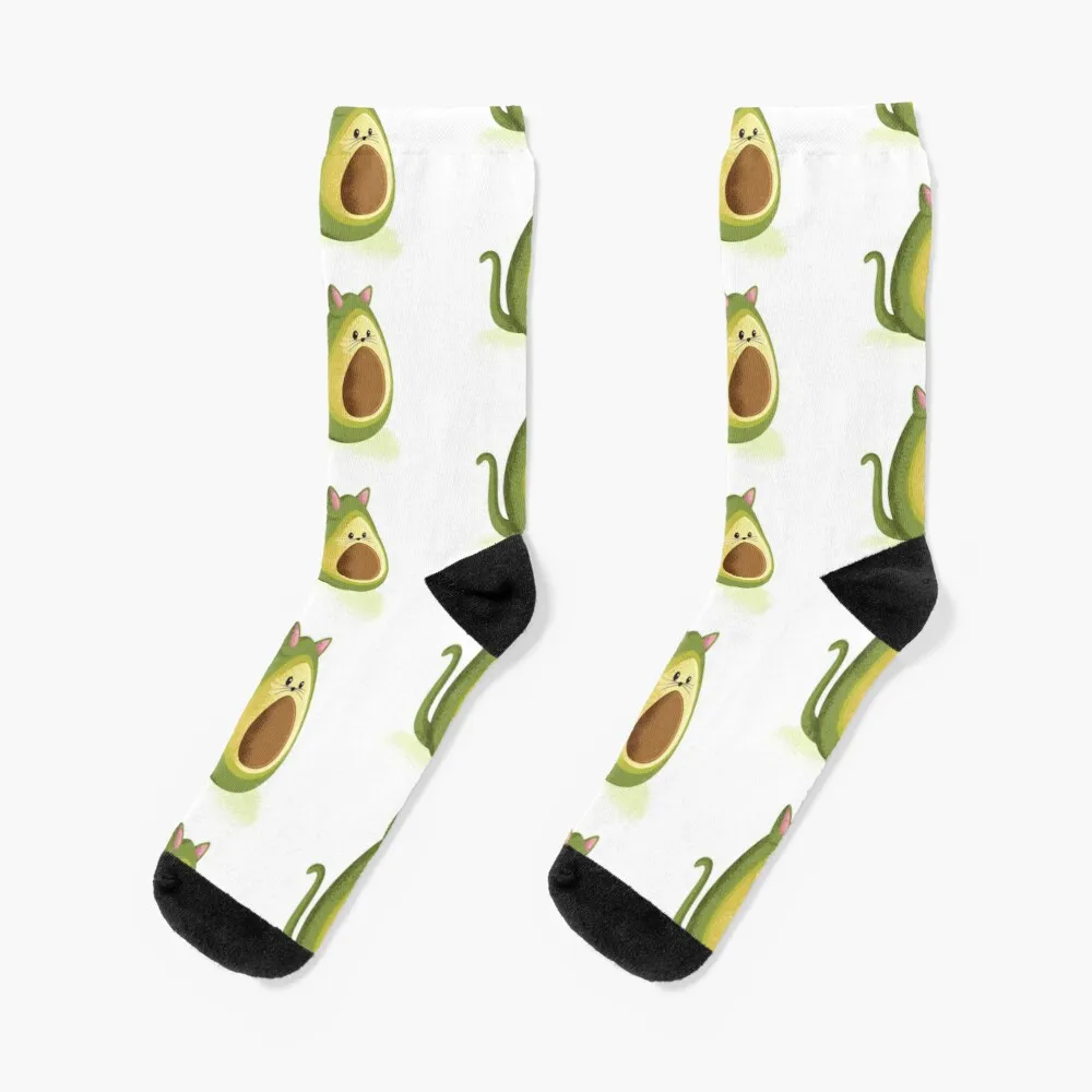 Avocado cat Socks Warm Socks Men Thermo Socks For Men