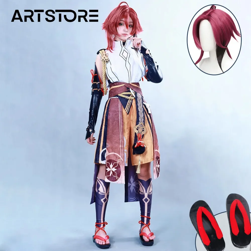 

Game Genshinimpact Shikanoin Heizou Cosplay Costume Wig Full Set with Accessories Halloween Party Costume Cosplay Outfits