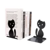 2 Pcs New Style Cute Cat Book Ends Heavy Book Stand Shelf Book rack Iron Bookends Home Desk Stationery Stand Iron 1