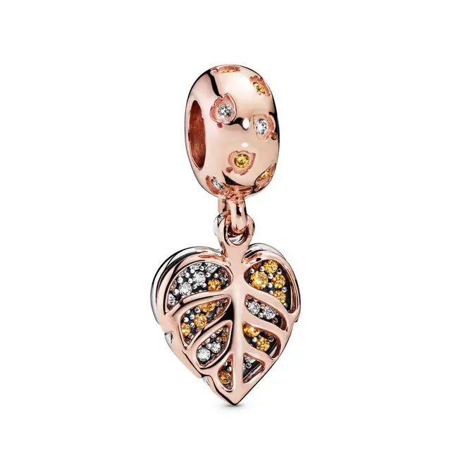 Sparkling Heart Collier Necklace | Rose gold plated | Pandora US