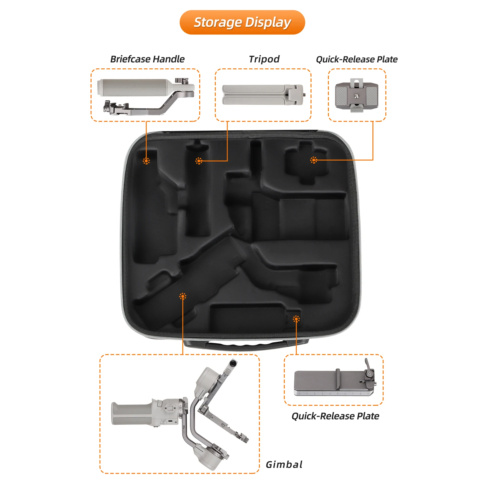 Storage Protection Bag for DJI RS 4 MINI Gimbal Combo Carrying Case Shoulder Bags for RS 4 Mini Scratch Resistant Bags
