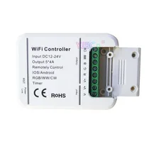 

5 CH Wifi RGB/RGBW/WW/CW LED Controller magic home music & timer mode wifi dimmer 16Million colors smartphone control DC12-24V