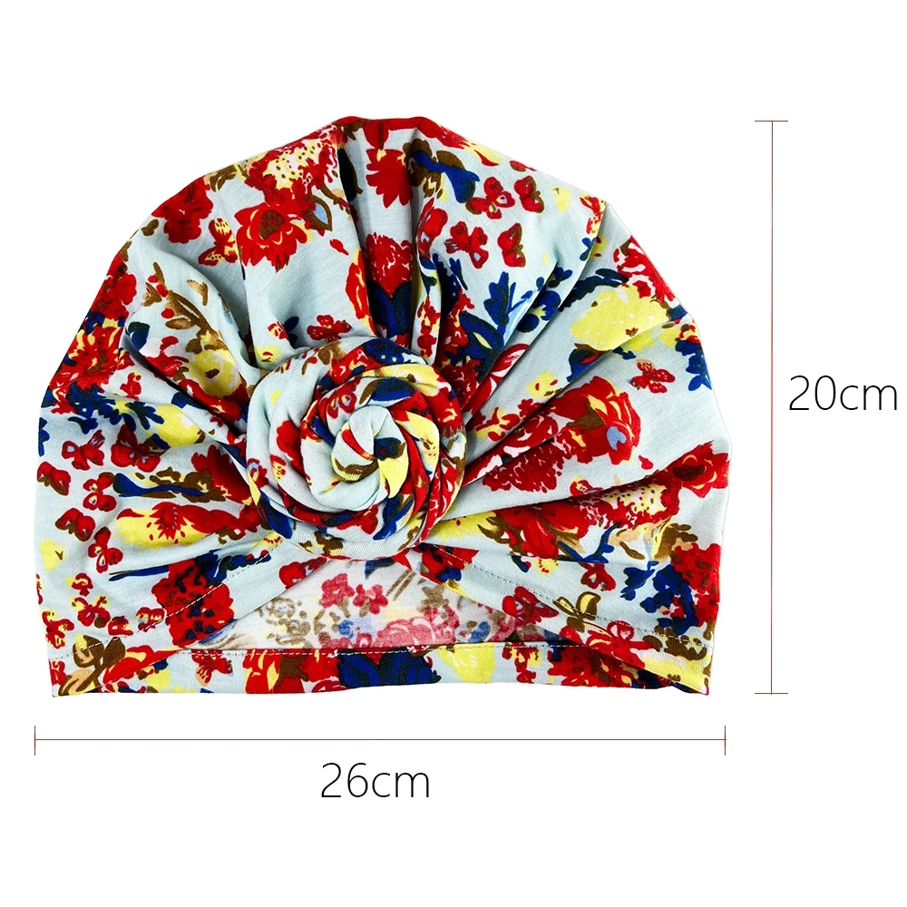 Bohemia Bonnet For Women Soft Pre-Tied Knot Fashion Pleated Turban Cap Beanie Headwrap Sleep Hat Chemo Caps 3