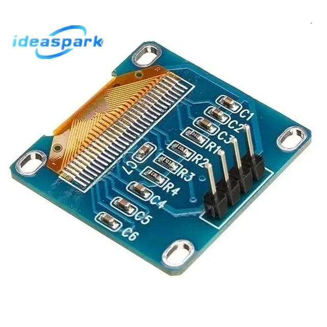0,96-дюймовый модуль OLED-дисплея SSD1306 I2C IIC SPI Serial 128X64 ЖК-дисплей 4-контактный желтый синий белый синий для Arduino (контактные разъемы пайки) 2