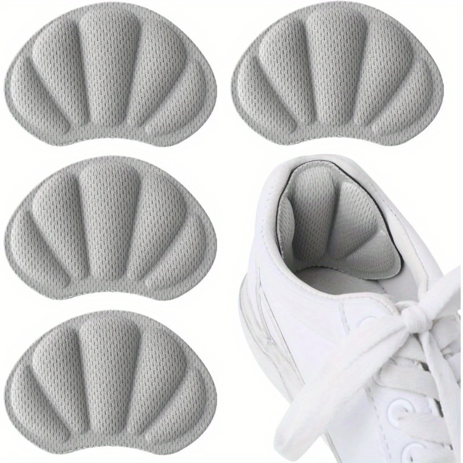 10 Pair Heel Grips Pads for Loose Shoes-Thick Cushion Liners with Insoles, Anti-Slip Blister Prevention Inserts-Volume-Boost