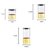 Golden Glass Sealed Can Coffee Bean Storage Container Snack Dried Fruit Storage Tank Metal Cover Home Kitchen Storage Ornaments 6