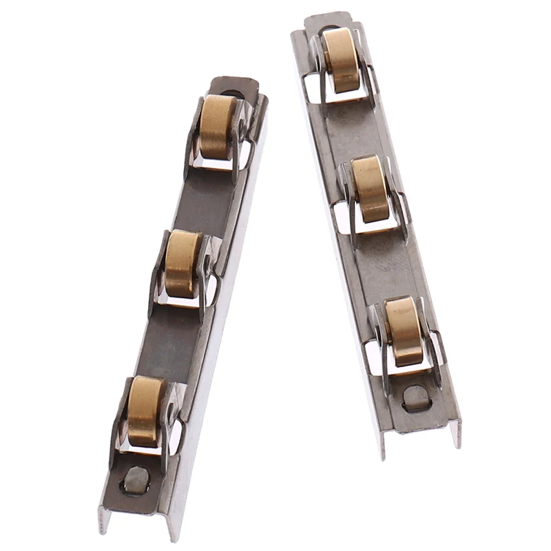 8mm/10mm Glass Sliding Door Roller Clamp Stainless Steel Wheel Pulley Rollers For Bathroom Door Shop Wine Cabinet sliding door rollers