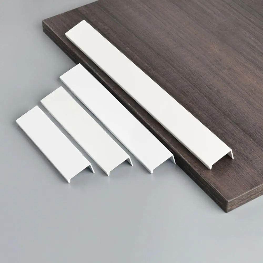 White Aluminum Alloy Kitchen Cabinet Handles