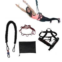 Professional Indoor Flying Yoga Bungee Dance Cords Body Weight Fitness Suspension Trainers with Hook Rope for Yoga & Workout