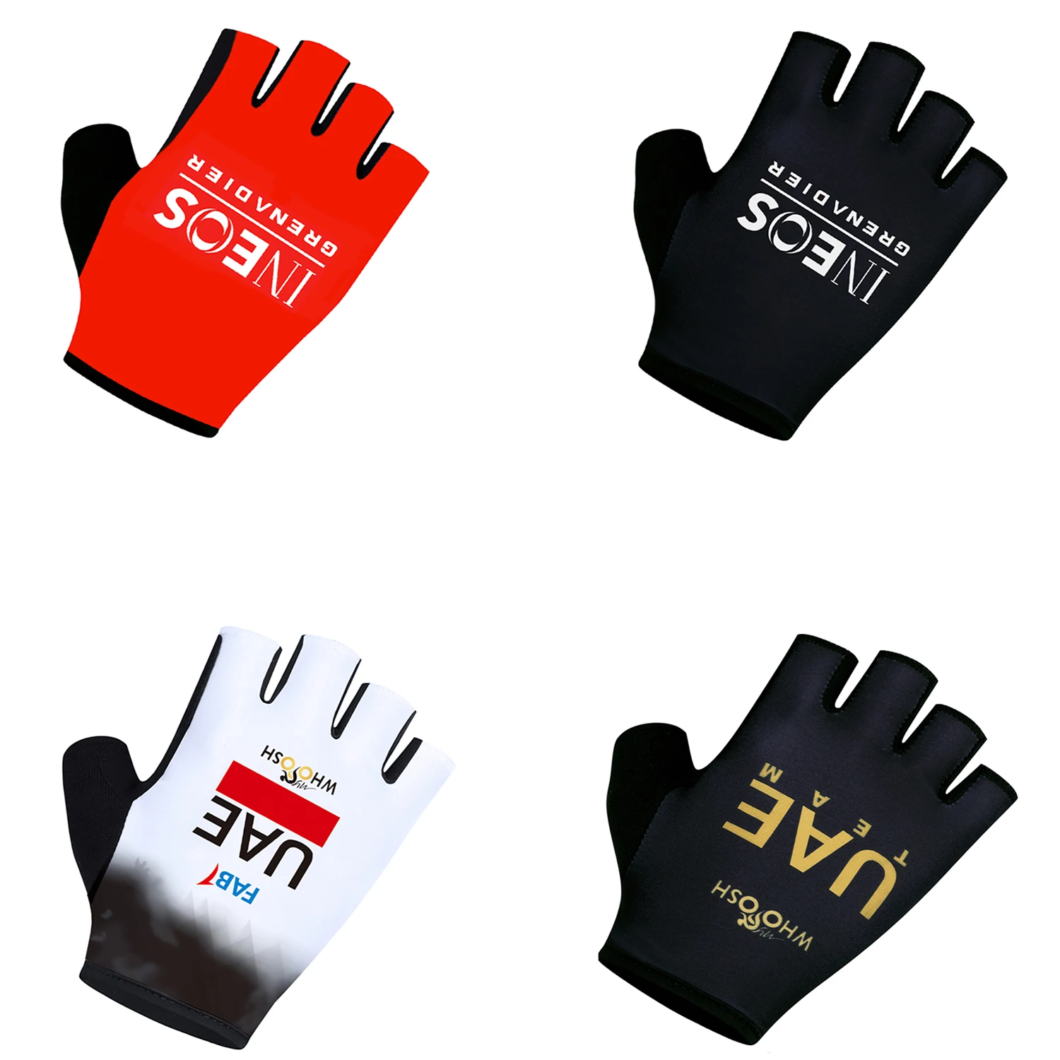 Sports Half Finger Gloves Cycling Gloves Sport Gloves UAE TEAM INEOS Cycling Gloves Half Finger Men Women Road Bike Gloves Running Fitness Gym Riding Bicycle Sport