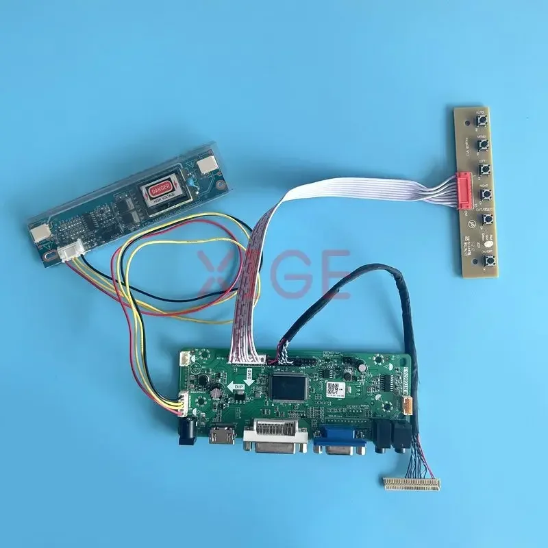 

LCD Driver Controller Board Fit HT156WX1 M156B1 M156XW01 TMS156WX1 Kit 1366*768 VGA DVI HDMI-Compatible Monitor 2CCFL 30Pin LVDS