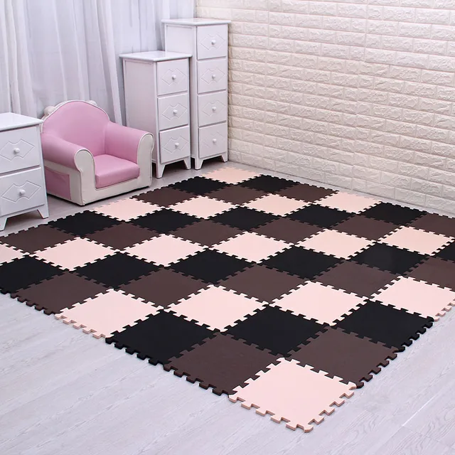 mei qi cool baby EVA Foam Play Puzzle Mat for kids Interlocking Exercise Tiles Floor Carpet Rug,Each 29X29X0.8cm playmat 3