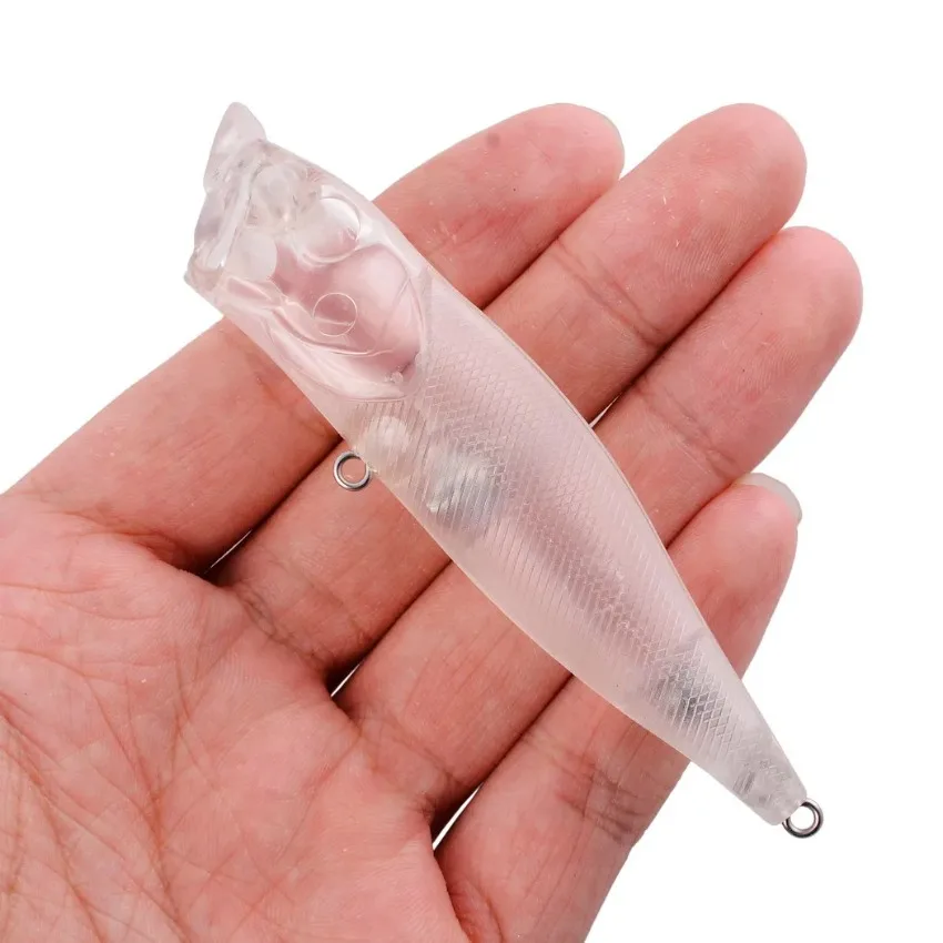 

20Pcs Popper Wobbler Blank Body Fishing Lure 106mm 9.1g DIY Unpainted Crankbait Minnow Hard Baits Isca Poper Pesca Carp Pike