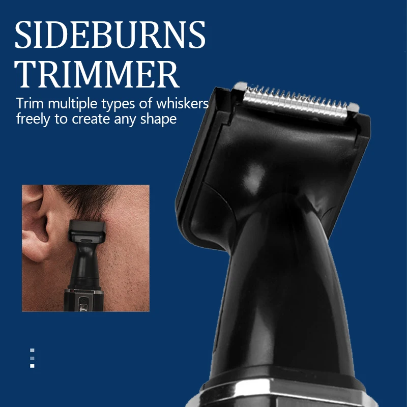 Kemei-6630 Nose Hair Trimmer For Nose Ear Cleaner Rechargeable Nose Trimmer Beard Trimer For Men Shaver Eyebrow Grooming Set