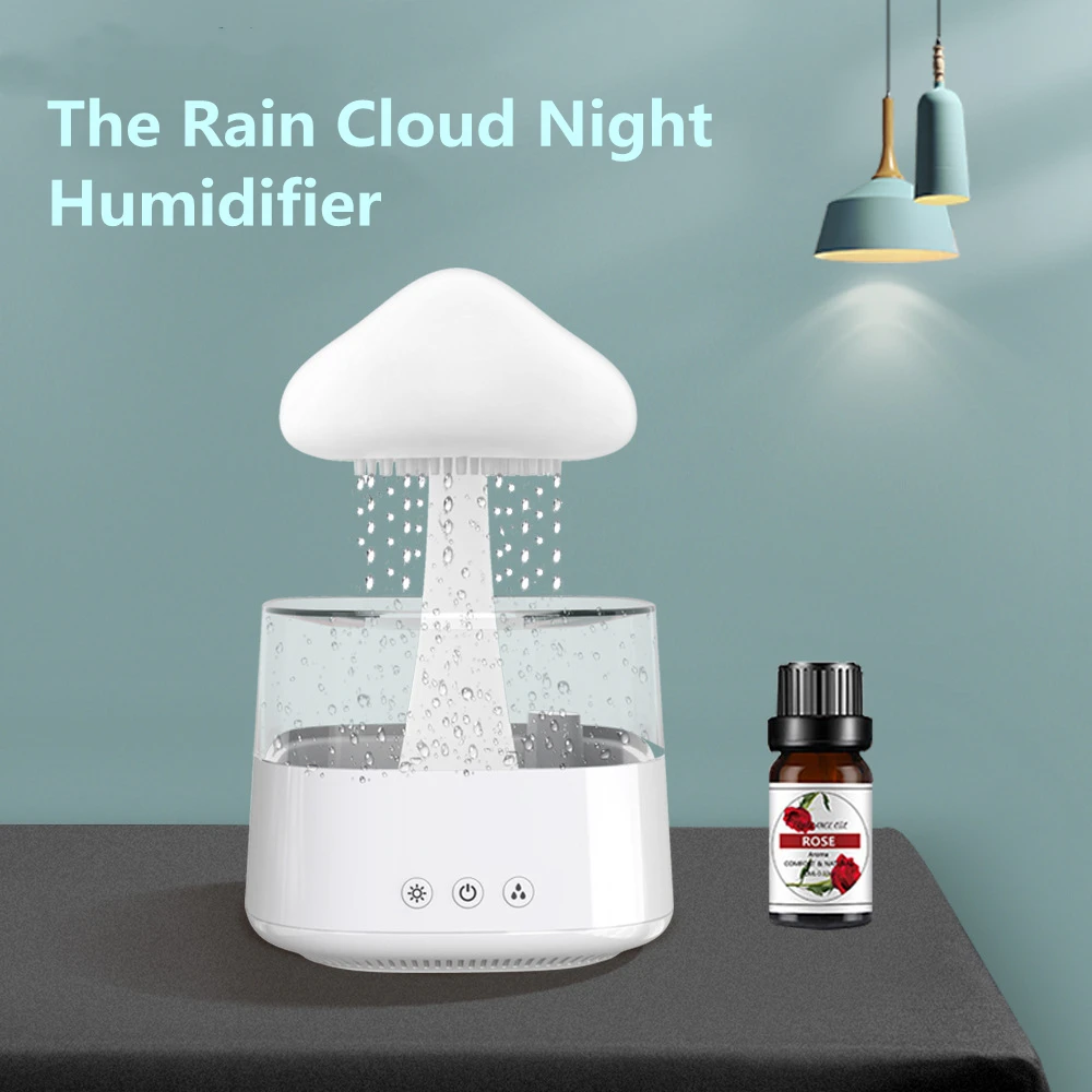 3ModesRainCloudNightLightAromatherapyEssentialOilDiffuserRelaxingHumidifierWith