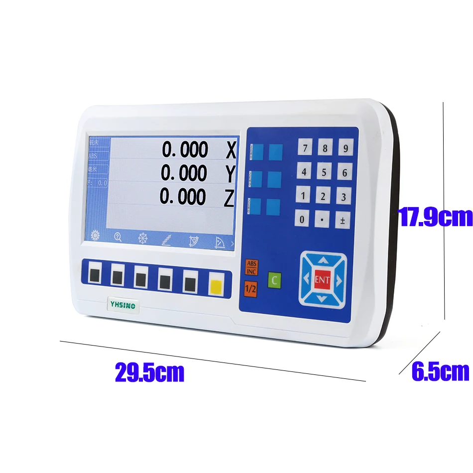 13 Language 2 3 4 5 Axis YH800 BIG LCD Dro Digital Readout Systems Display Set Kit for Lathe Mill CNC Machines YH800-3V YH800-4V