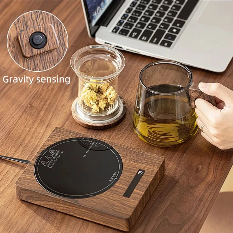 200W Cup Heater Coffee Mug Warmer 100°C Hot Tea Maker 5 Gear Warmer Coaster Electric Hot Plate Heating Pad Mug Heater 220V
