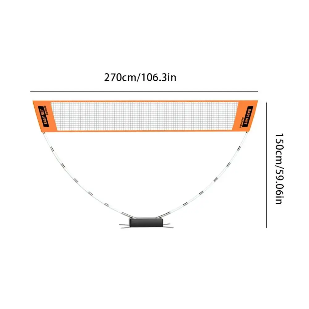 Height Adjustable Badminton Net Easy Setup with Carry Bag Volleyball Tennis Training Net Fold Professional