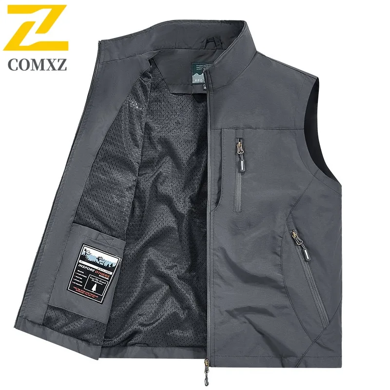 Men's Reversible Puffer Vest Winter Fleece Lined Windproof Water-Resistant Multi-Pocket Outdoor Workwear for Hiking Camping 2025