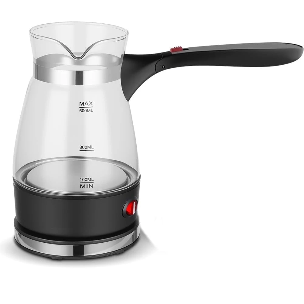 BBNV-Machine à café turque électrique, cafetière avec poignée, cafetière électrique de 500 ml, machine à expresso, pour le thé, prise européenne Mocha 1