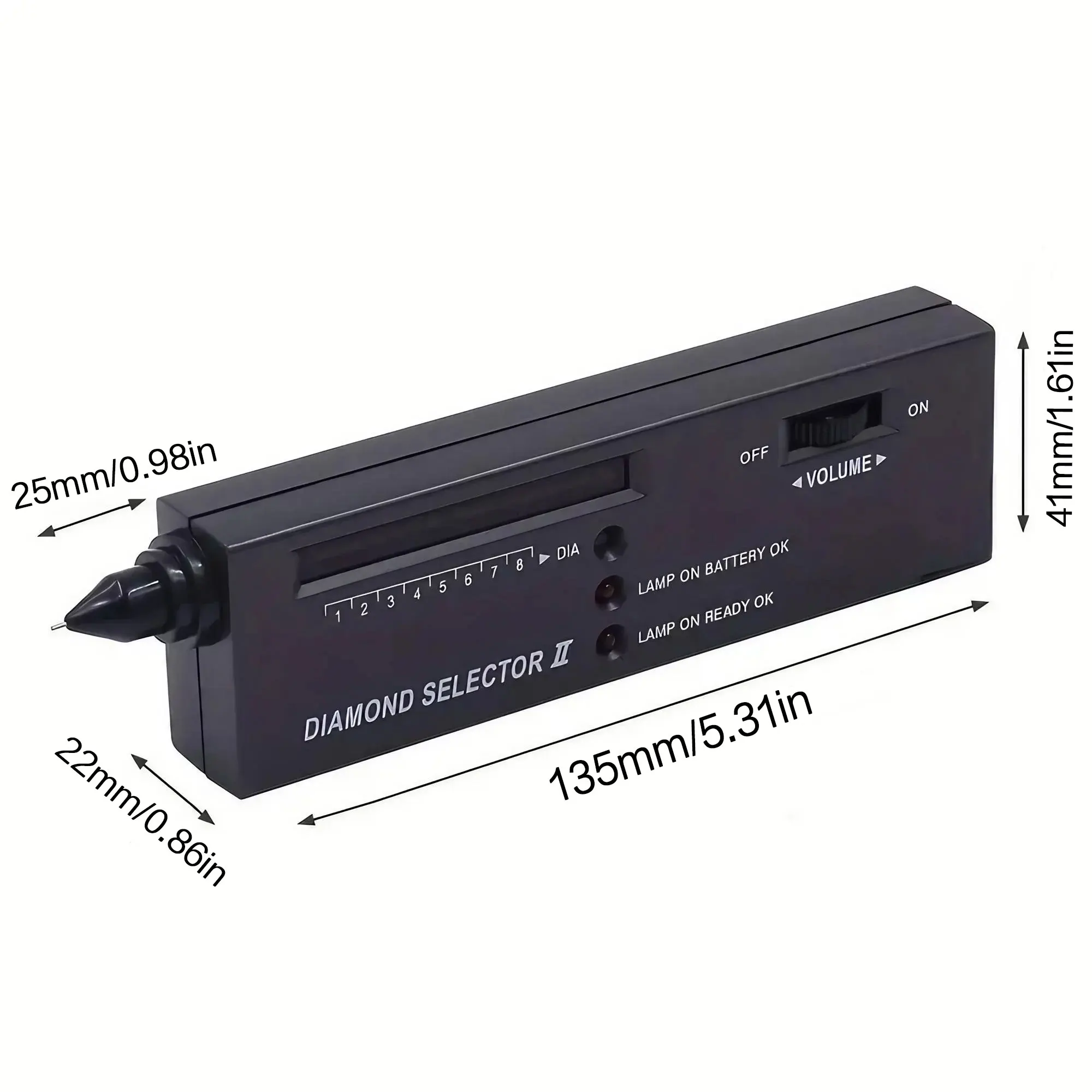 Pero na testovanie diamantov uložené v ochrannom puzdre