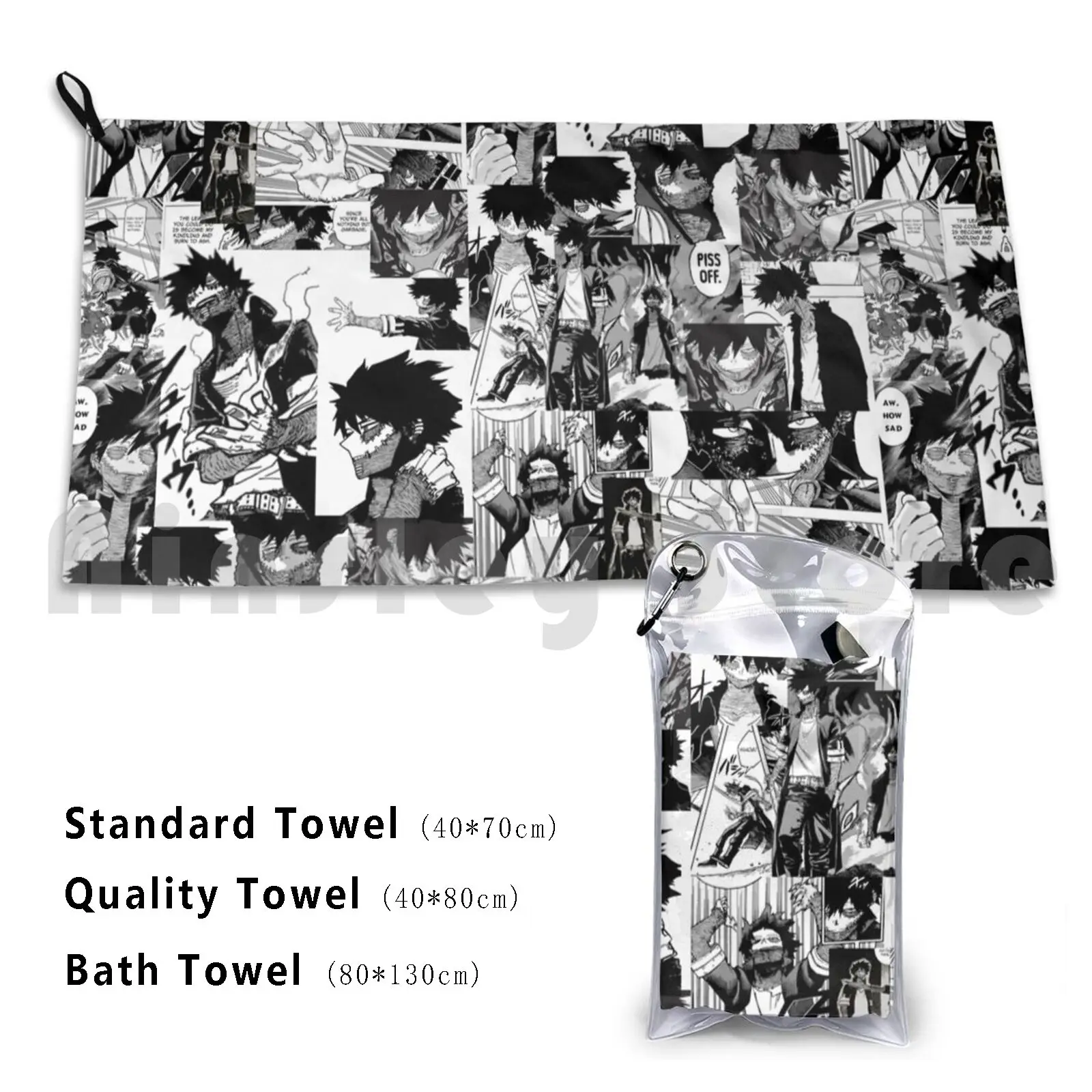 

Dabi Collage Bath Towel Beach Cushion 3055 Dabi Bnha Boku No Hero Academia Mha Todoroki