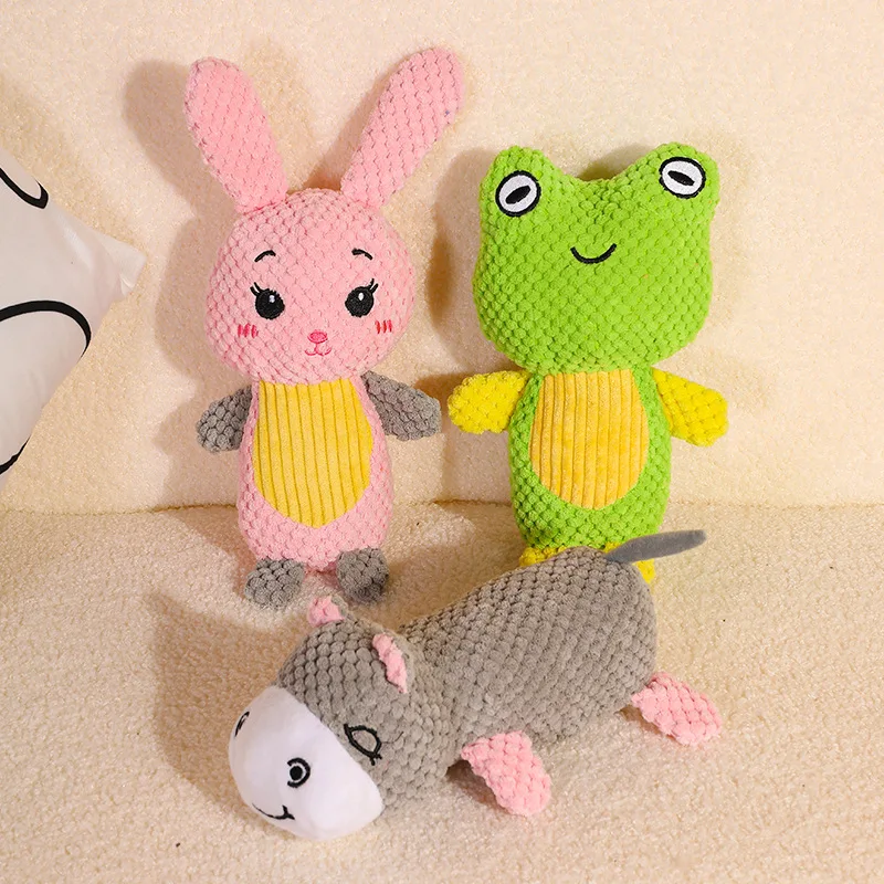 Adorable Plush Squeaky Chew Toys for Small Dogs - Teeth-Cleaning Pet Accessories