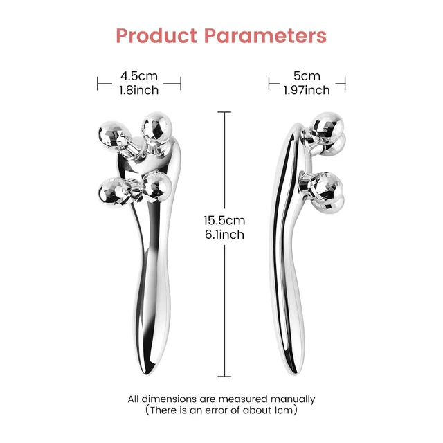 4D Roller Massager Face Massage Y Shape 360 Rotate Thin Face Body Shaping Relaxation Lifting Wrinkle Remover Facial Massage 6