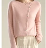 Autumn Winter Sweater Women Elegant Button Design Knitted Cardigans For Women Casual Sweaters 4