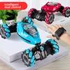 4WD RC Drift Car With Music Led Lights 2.4G Gesture Radio Remote Control Spray Stunt Car 360° Rotating Climbing Car Toys Gift 3