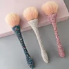 Bling Nail Dust Bush Glitter Soft Remove Dust Collector Powder Cleaning Nail Brushes With Diamond Manicure Accessories Tools Set 1