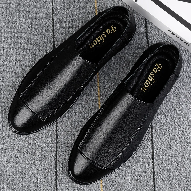 Classic Men's Business Shoes Conference Formal Shoes Soft Soled Men's Genuine Leather Shoes Commuter Casual Shoes Flat Shoes