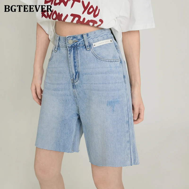 bgteever-short-en-jean-vintage-a-bouton-unique-pour-femme-droit-decontracte-taille-haute-couleur-unie-denim-printemps-Ete