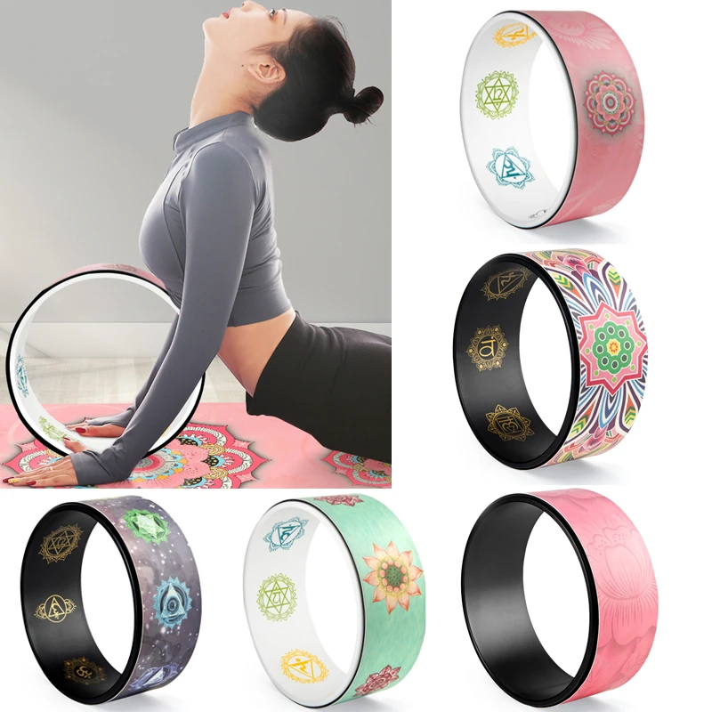 Yoga Wheel Yoga Spine Roller Wheel Circle Professional Pu Yoga Circles