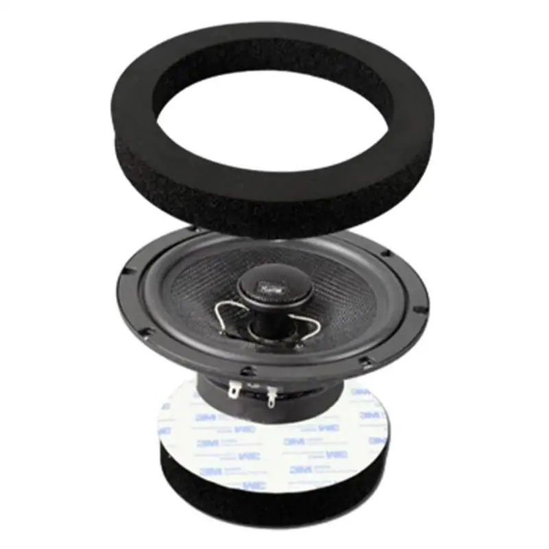 

Car Door Speaker Insulation Self Adhesive Foam Baffles For 6.5 Inch Speaker Universal Car Door Speaker Enhancer System Kit 6.5