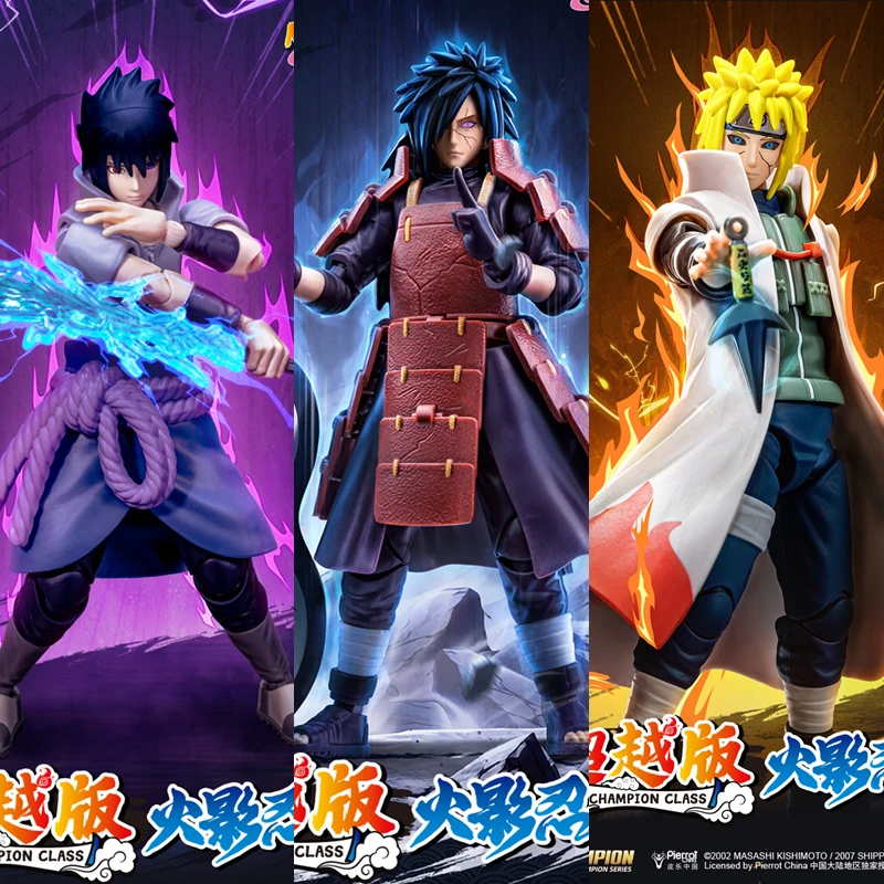 BLOKEES Original NARUTO Uchiha Madara & Namikaze Minato Champion Class Flash Action Figures
