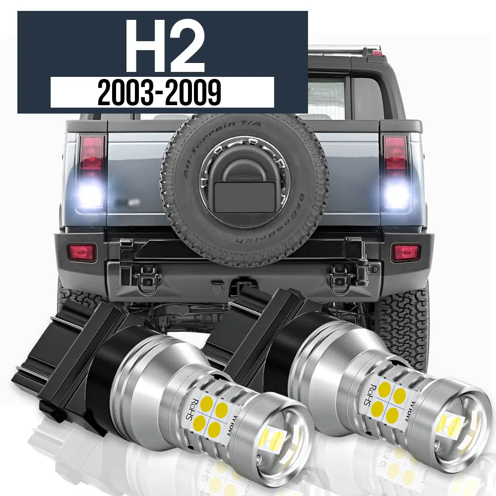 

2pcs LED Backup Light Reverse Lamp Blub Canbus Accessories For Hummer H2 2003-2009 2004 2005 2006 2007 2008