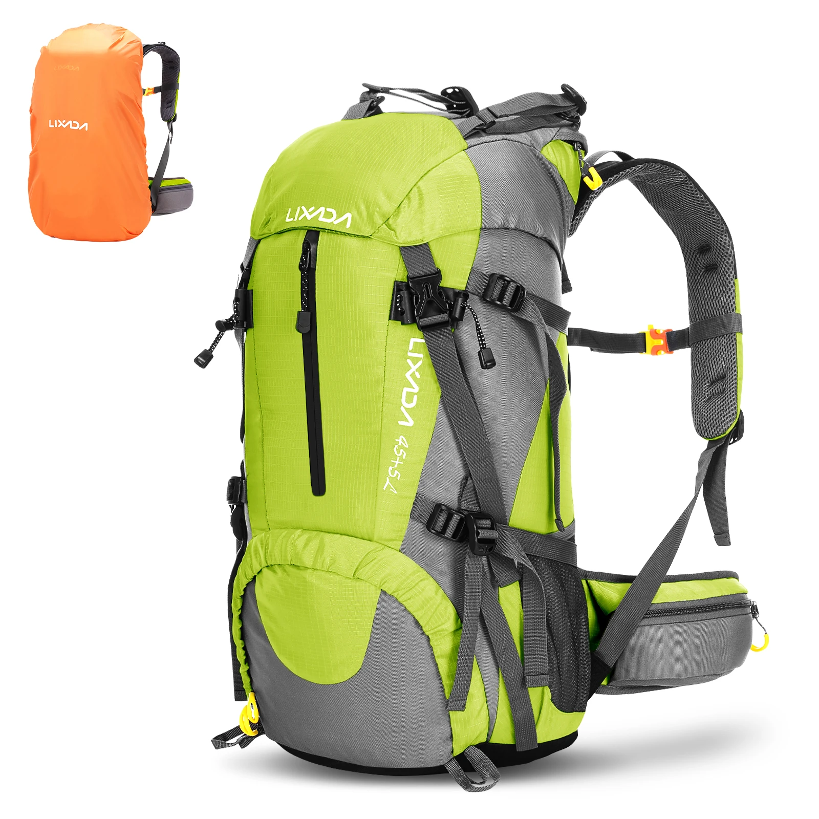 Lixada 50l Outdoor Sport Camping Reise rucksack Pack Fahrrad tasche Bergsteigen Klettern Rucksack Trekking Tasche Regenschutz – Detail 12