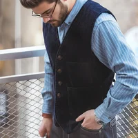 Gilets en velours côtelé vintage Maden, vêtements de travail décontractés à la française, veste de chasse, veste de travail, vêtements d'extérieur pour hommes pour le printemps et l'automne 4
