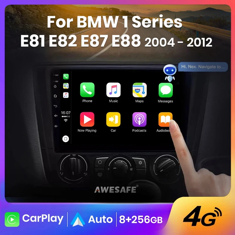 Awesafe 7 Carplay Autoradio für BMW 1er E87 E88 E82 E81 2011-2015  Multimedia GPS Android 11 6 2004 GB 2din DVD Autoradio - AliExpress