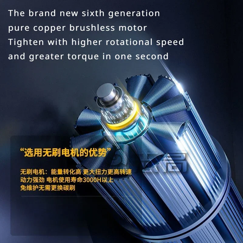 CHIGO Brushless Electric Drill Cordless Knockable Driller Driver 80N.m 18V Screwdriver Li-ion Battery Electric Power Tools 3